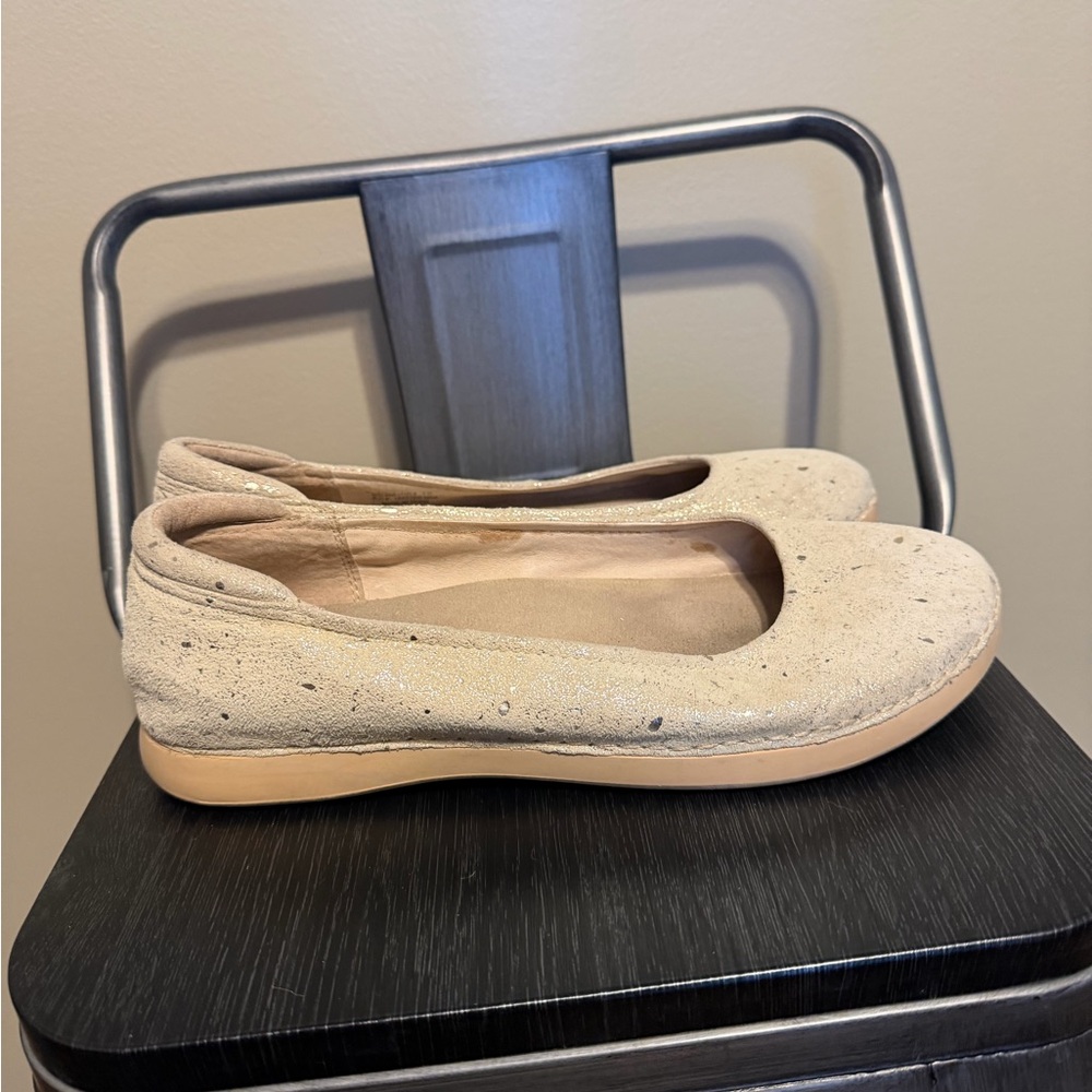 Alegria Leather Comfort Ballet Flats Cream Speckled Women’s 10 - Picture 4 of 12
